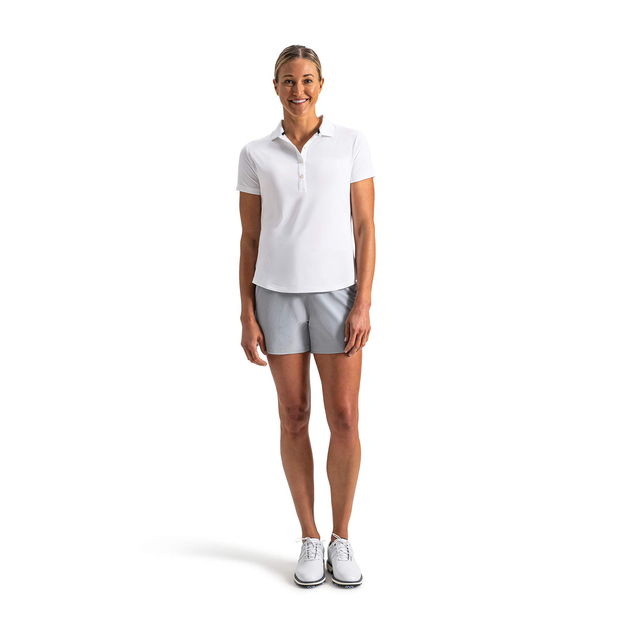 Solid Lisle Self Collar Women