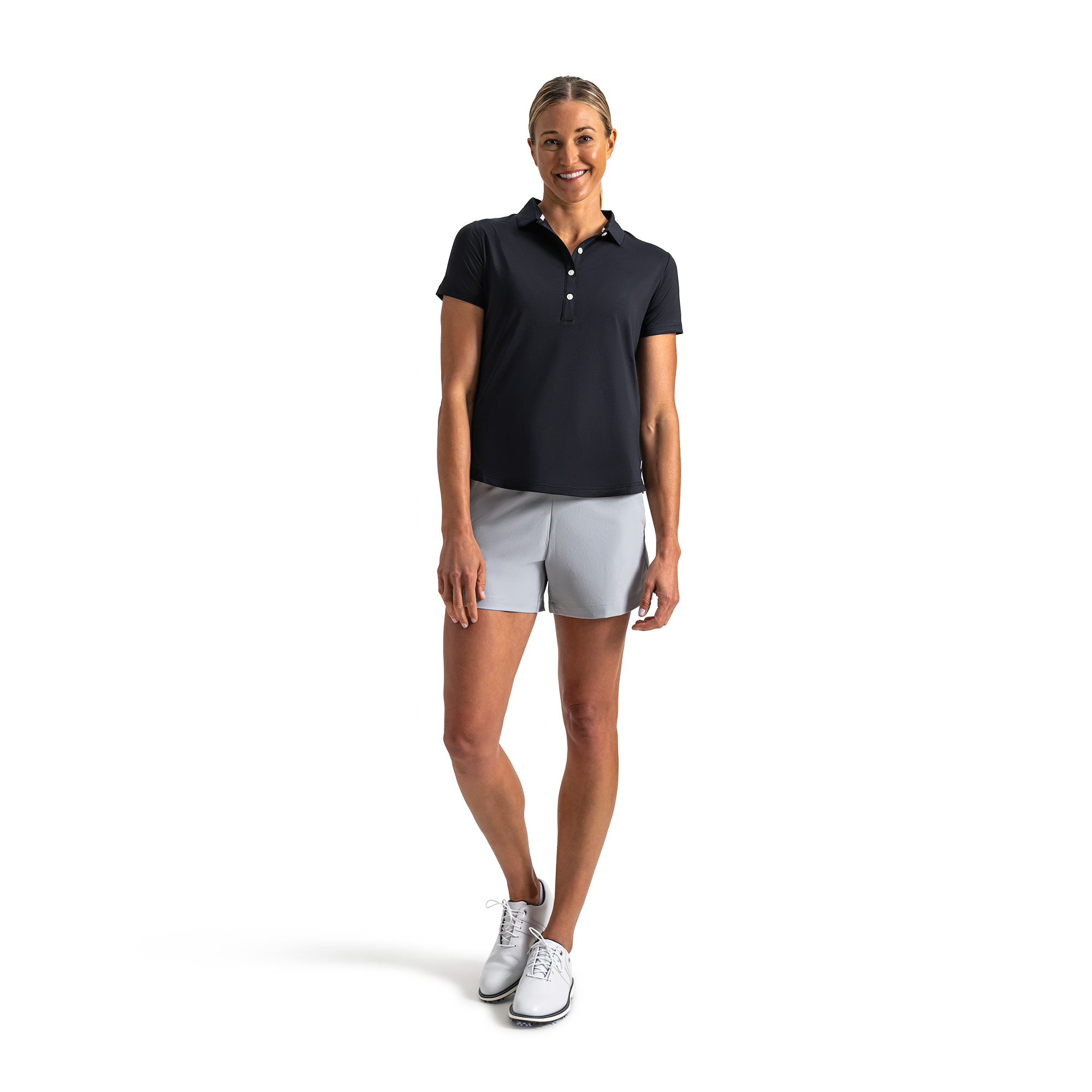 Solid Lisle Self Collar Women