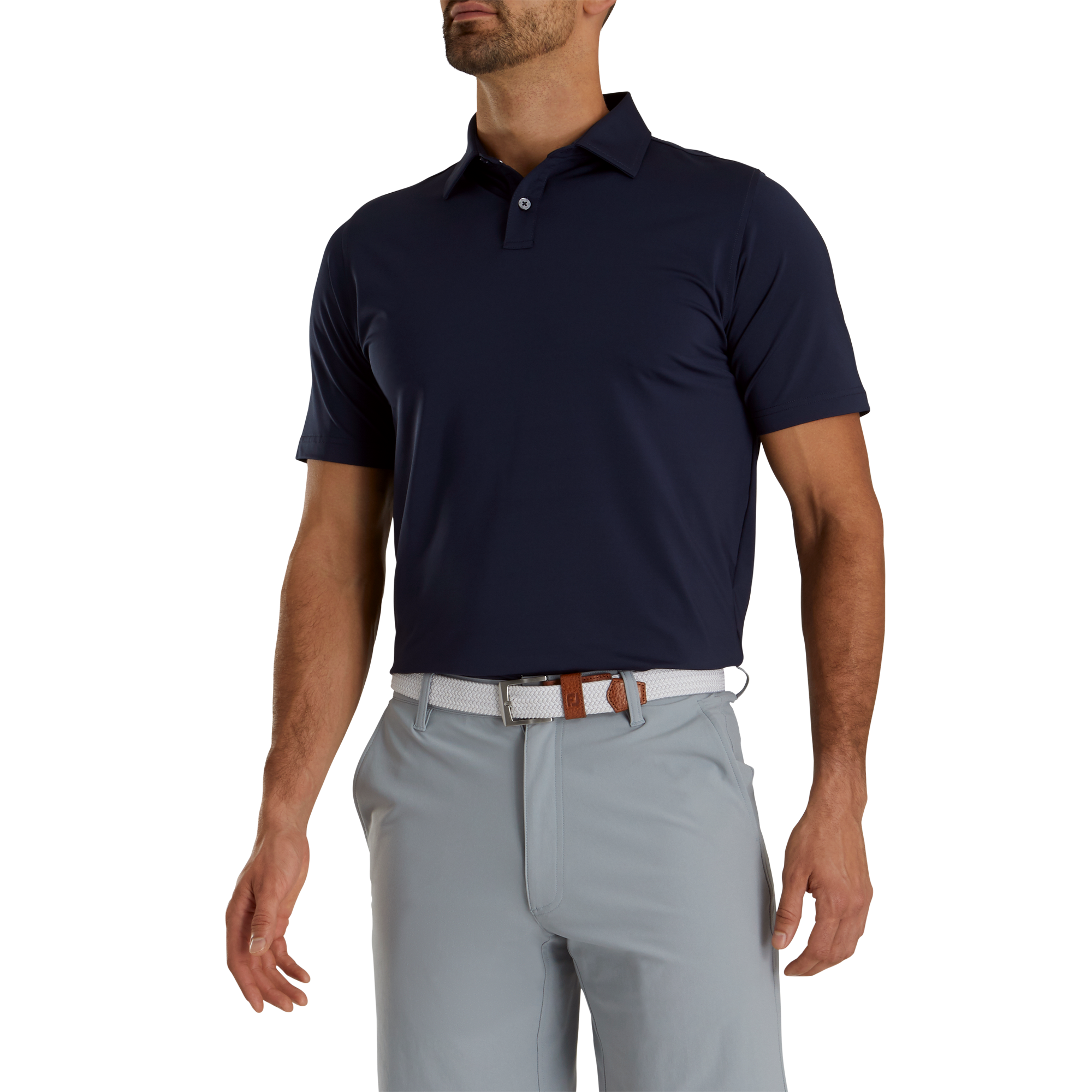 Athletic Fit Solid Lisle
