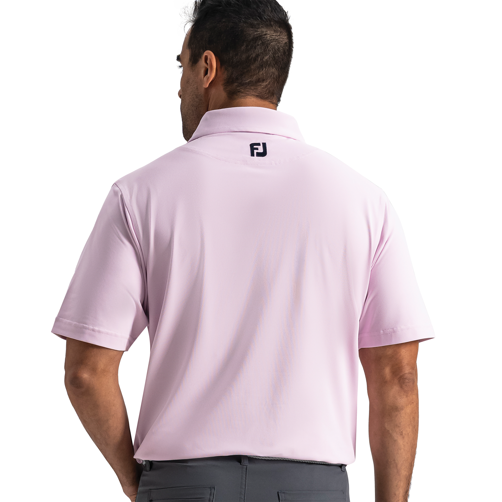 Performance Stretch Pique Solid Self Collar