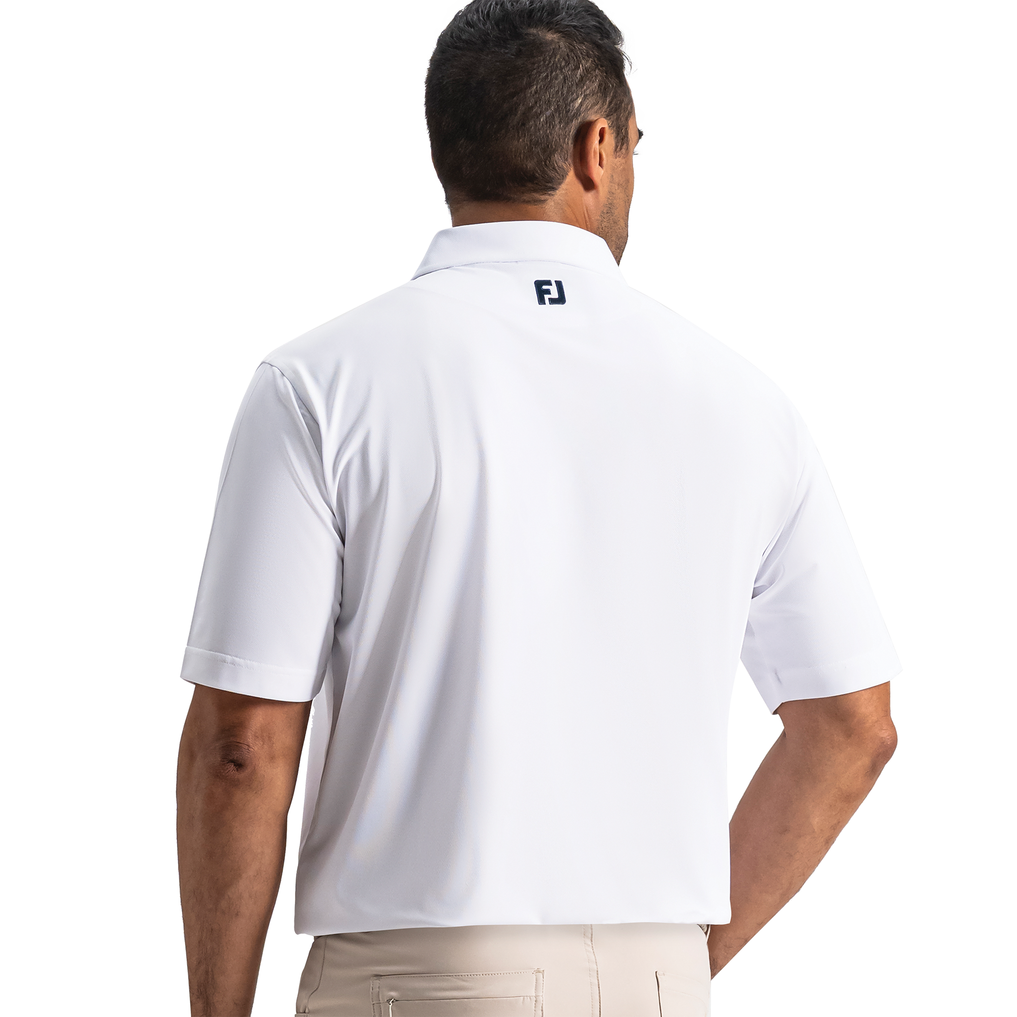 Performance Stretch Pique Solid Self Collar