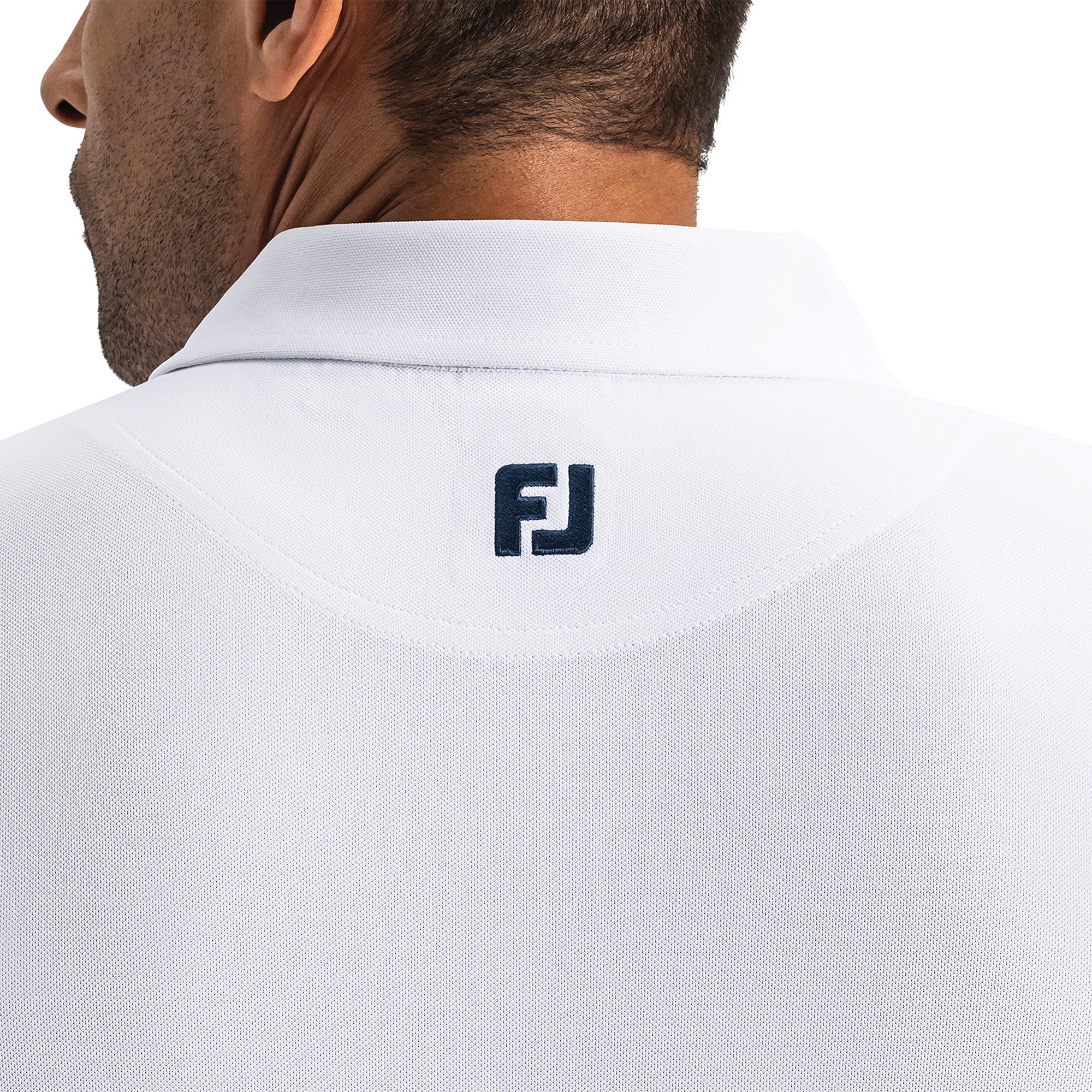 Performance Stretch Pique Solid Self Collar