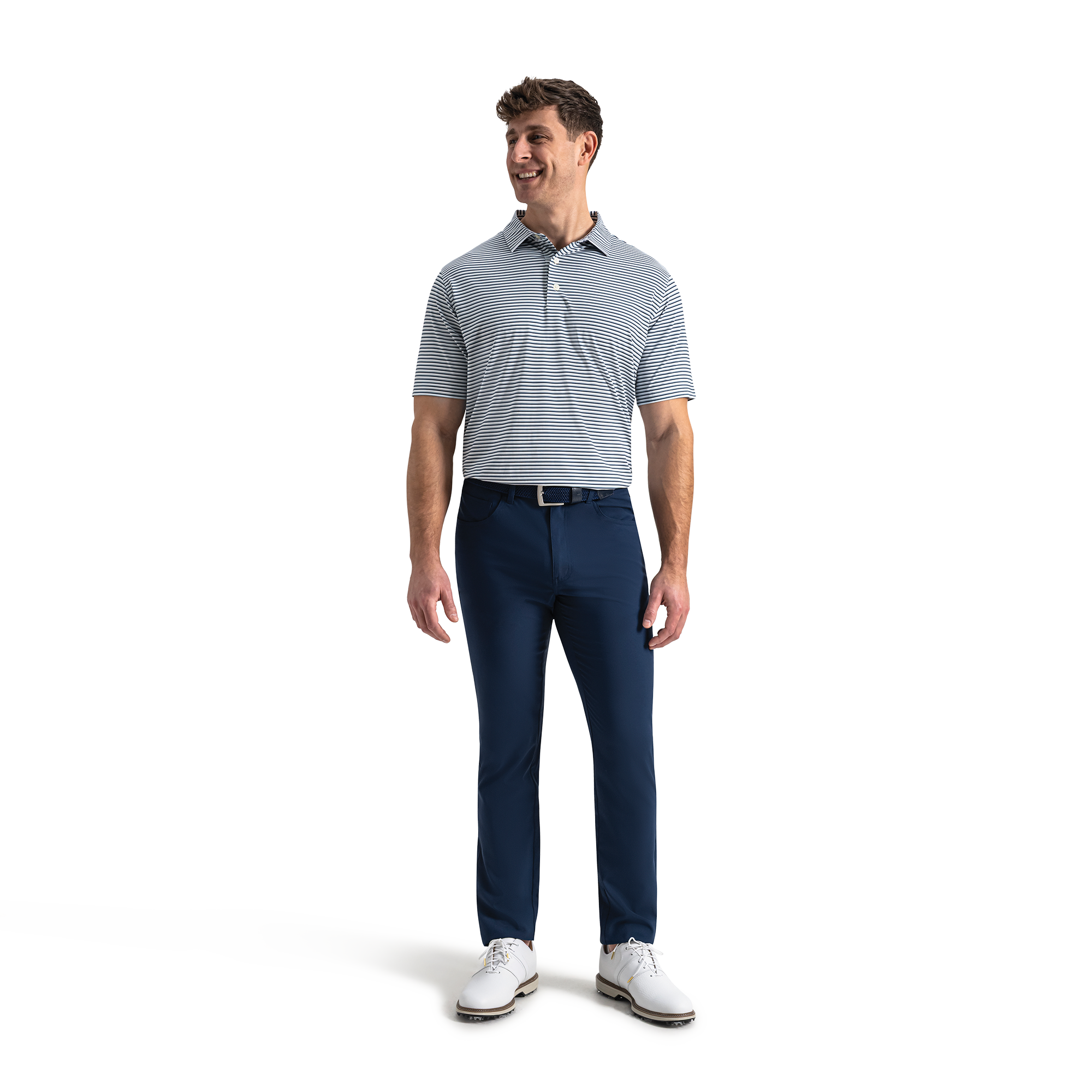 Gradient Stripe Lisle