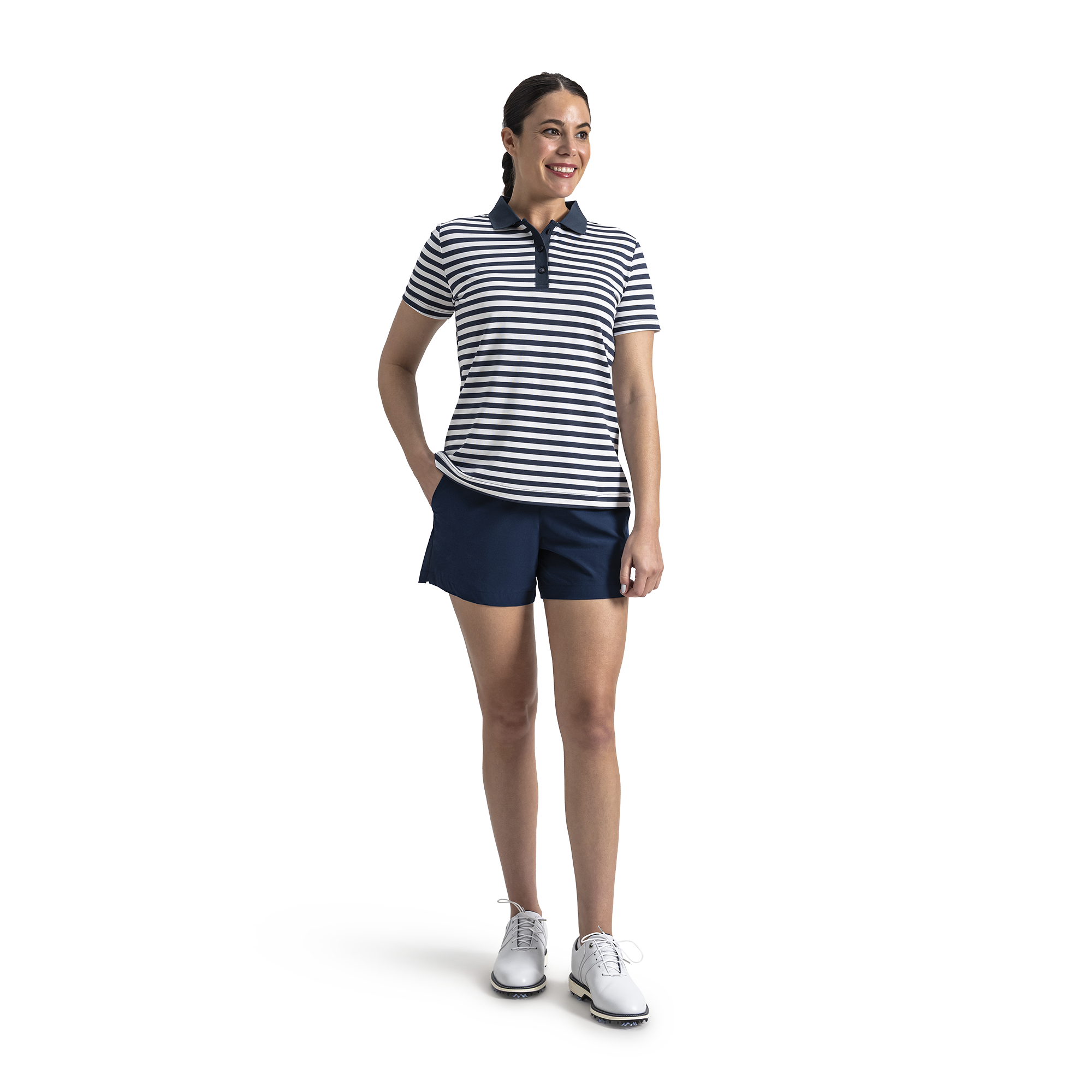 Stripe Polo Women