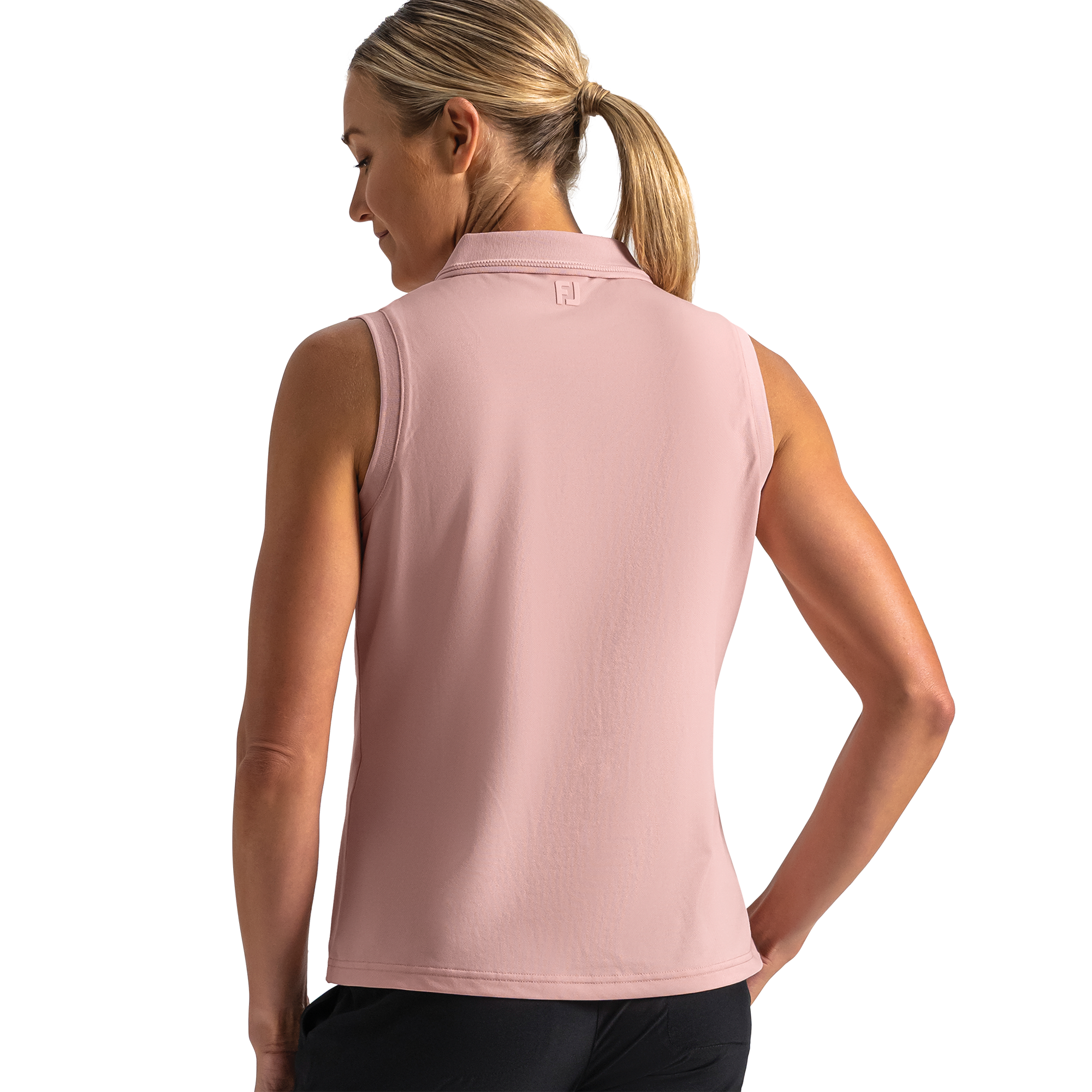 Sleeveless V-Neck Polo Women