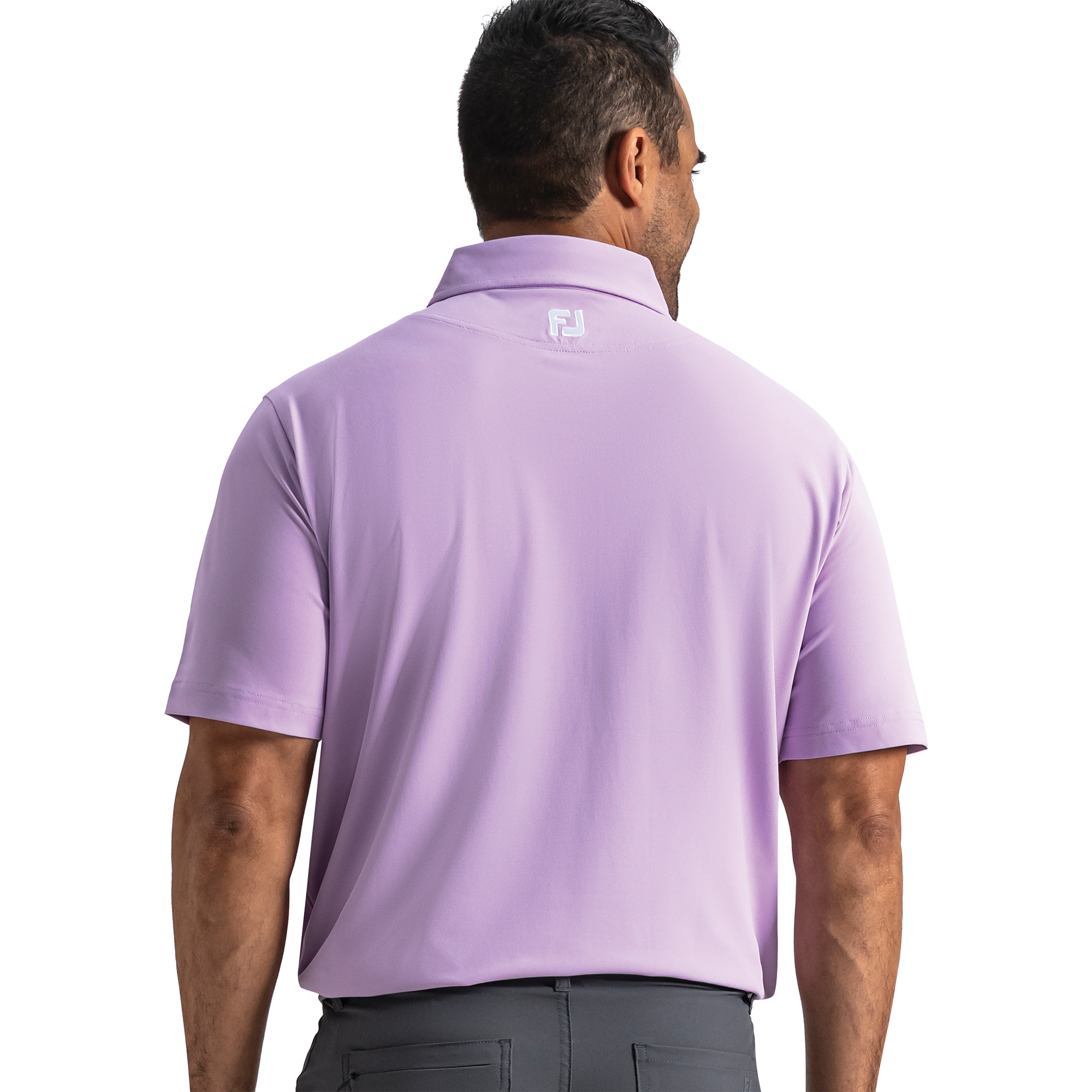 Performance Stretch Pique Solid Self Collar