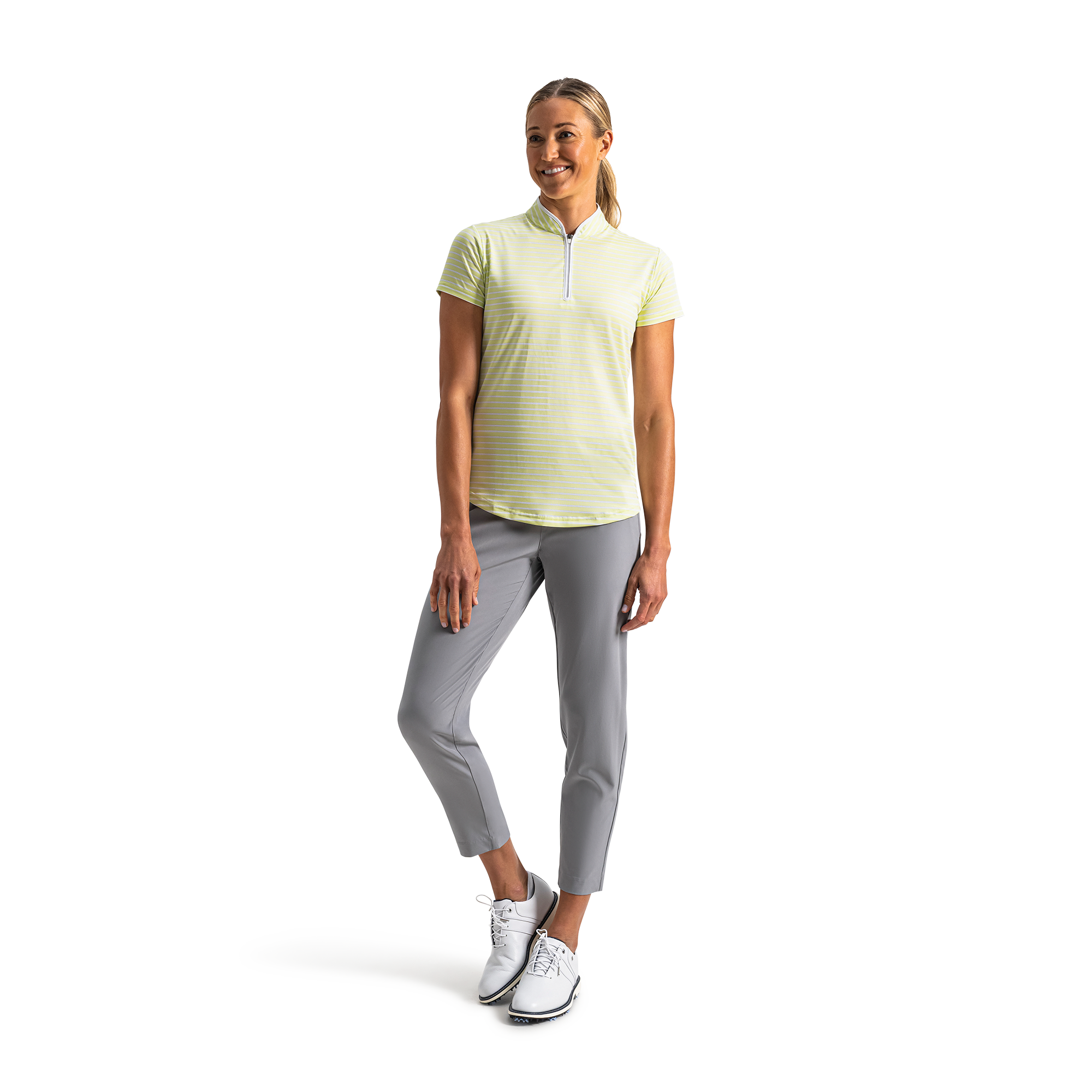Zip Front Stripe Women