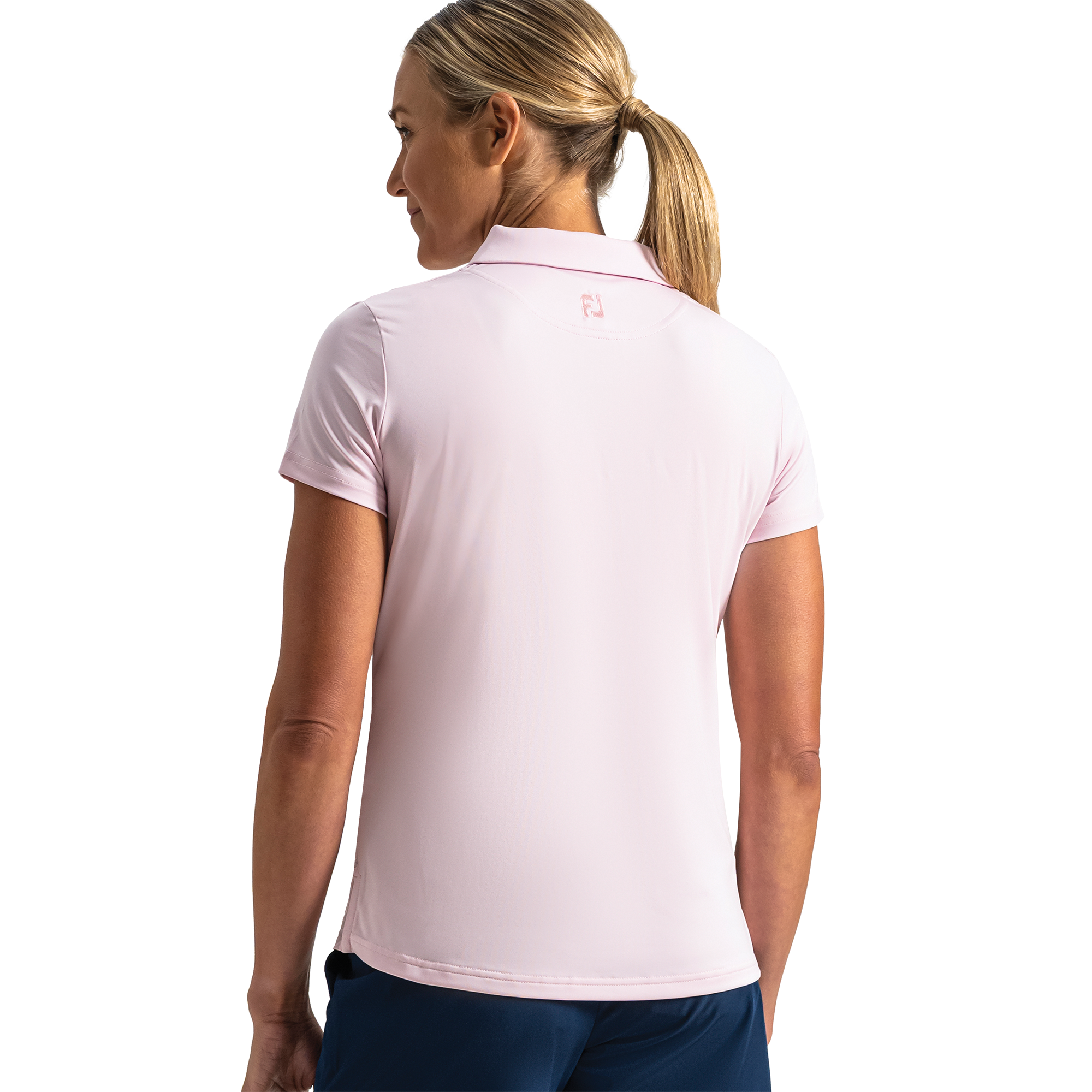 Solid Lisle Self Collar Women