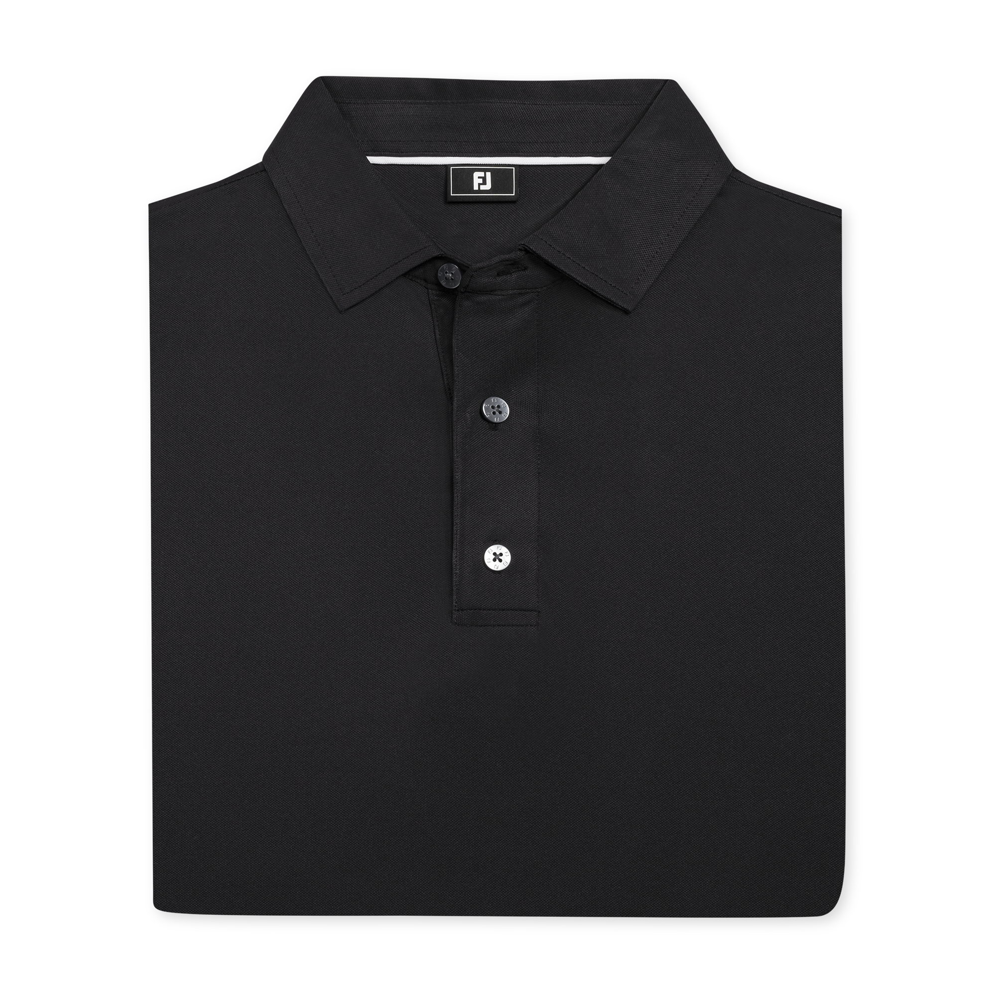 Performance Stretch Pique Solid Self Collar