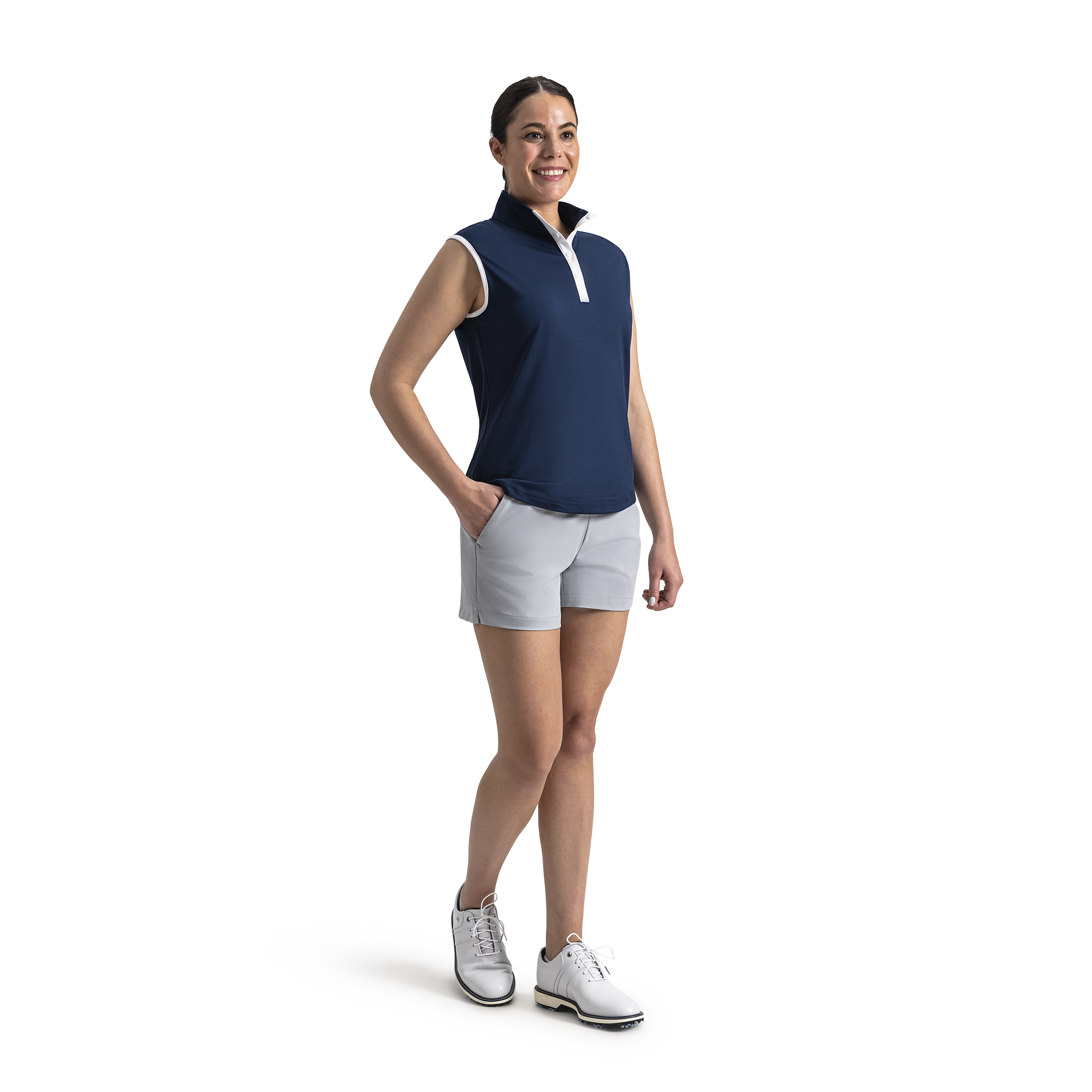 Mock Snap Sleeveless Women