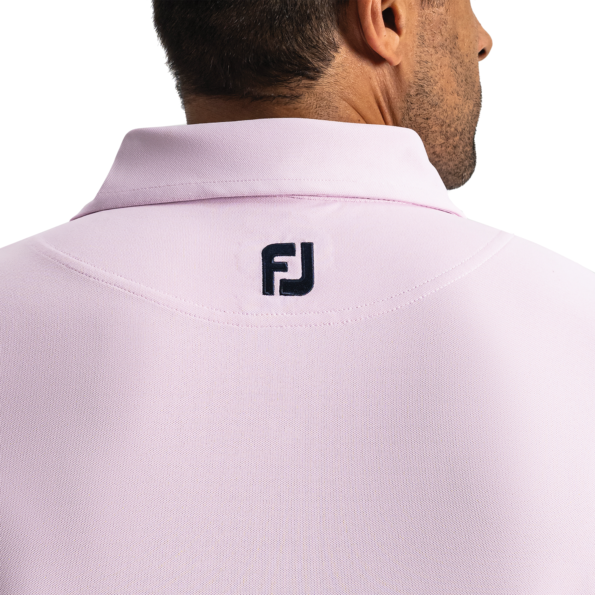 Performance Stretch Pique Solid Self Collar